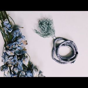 Free People Lavender Multi-Layered Bracelet